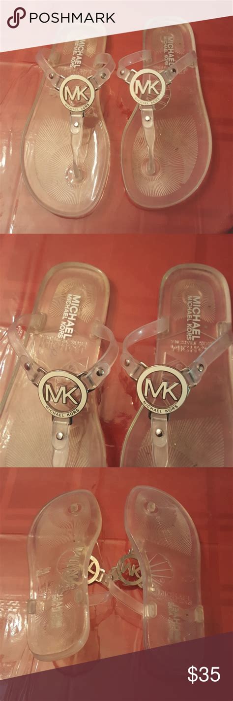 michael kors jelly bow sandals|michael kors jelly sandals clear.